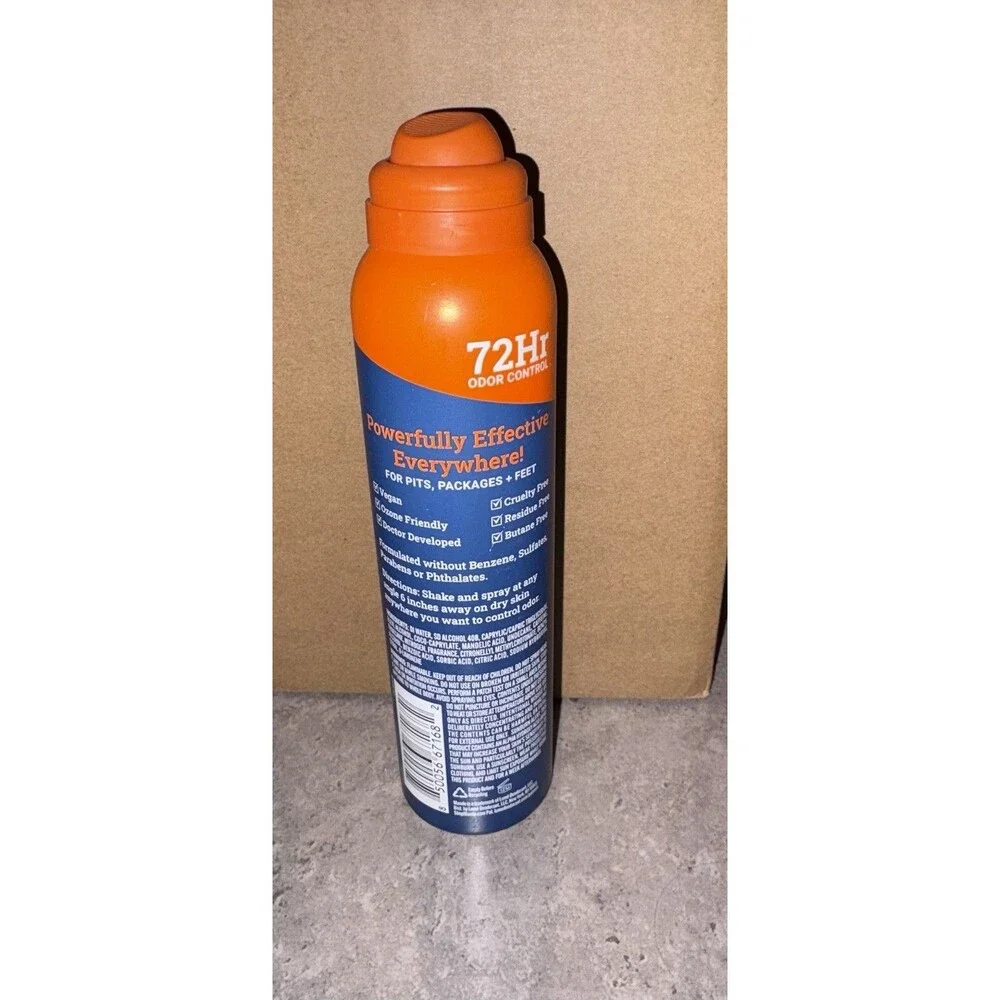 Mando Men’s Whole Body Pro Sport Deodorant 72 Hr Invisible Spray 3.6 oz
